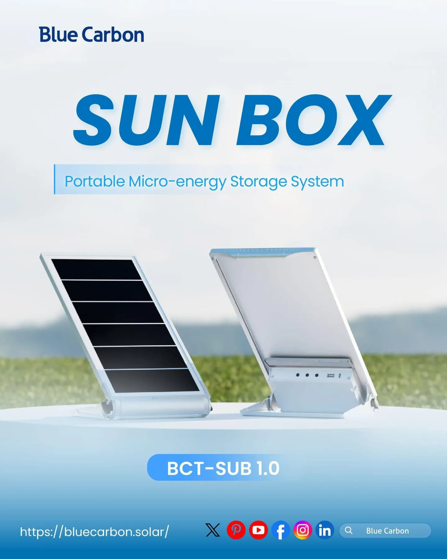 Blue Carbon — Sun Box (Portable Micro-energy Storage)